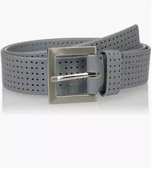 PGA Tour Golf Belt Mens Silicone Perforated Breathable Grey Small 30 to 32