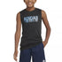 adidas Big Boys Fit AEROREADY Sleeveless Active T-Shirt Black Heather L 14/16