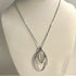 CHARTER CLUB silver-tone double circle pendant necklace 18"
