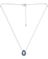GIANI BERNINI Cubic Zirconia & Enamel Teardrop Pendant Necklace Sterling Silver
