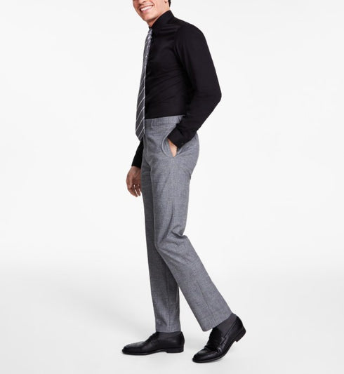 Calvin Klein Men's Slim-Fit Performance Dress Pants Black White Size 34x34