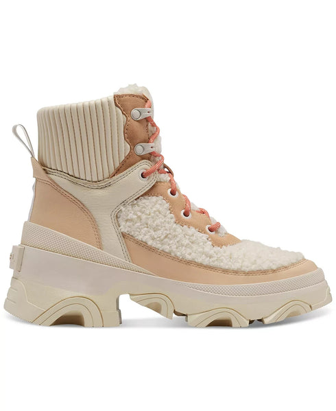 Woman's Boots SOREL Brex™ Boot Cozy Lace Waterproof Nova Sand Sea Salt Size 9M