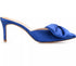 Journee Collection Womens Mules Stiletto Heel Tiarra Bow Dress Blue 11M