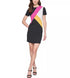 KARL LAGERFELD PARIS Women's Colorblocked Sheath Dress Black 16