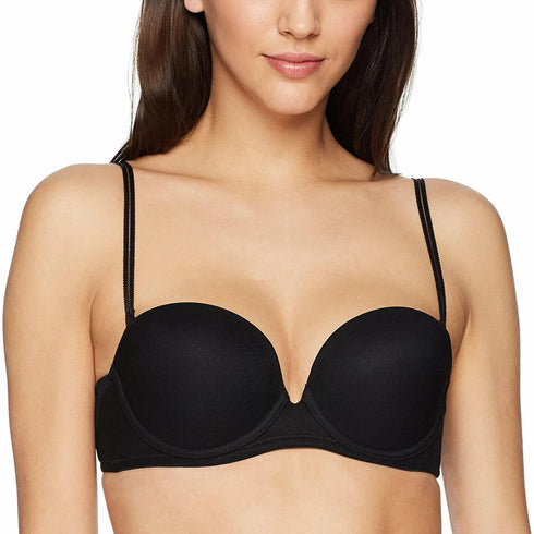 On Gossamer Next To Nothing Plunge Strapless Bra Black 34A