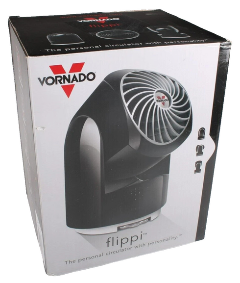 Vornado Flippi V8 Oscillating Personal Air Circulator Fan Black