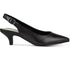 Easy Street Faye Slingback Kitten-Heel Pumps Black Solid Pointed Toe 9M