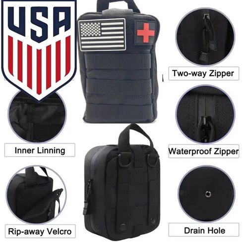 Emergency Survival Kit First Aid Bug out Military Prepper Kit 250 Piece Set $99