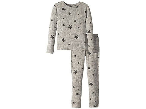 Pj Salvage Girls' Marled Star-Print Pajama Shirt & Pants Set - Little Kid Size 6