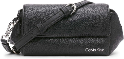 Calvin Klein Argo Small Crossbody with Square Earbud Case Black/Animal Print