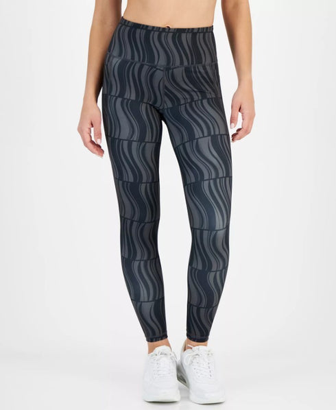ID Ideology Women's Compression Geo-Print 7/8 Leggings Black S