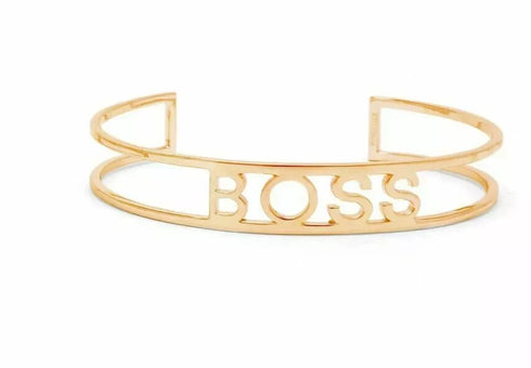 Adornia BOSS 14K Gold Plated Cuff Bracelet - NEW