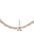 Macys Diamond Accent X and Heart Necklace in Rose Gold-Plate MSRP $170