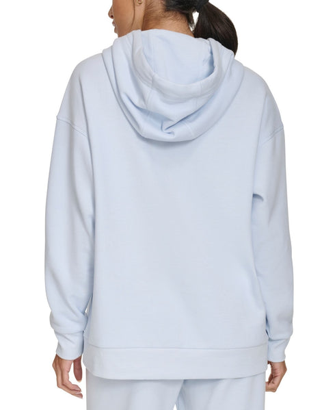 Calvin Klein Women's Eco Fleece Logo Pullover Hoodie Spray S