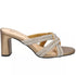 Bella Vita Bella Vita Womens Carmen Block Open Toe Heel Bronze Suede 8W