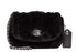 COACH Black Fur Pillow Madison 18 Quilted Shearling Shoulder Bag Purse CE720