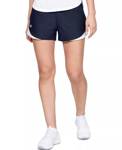 Under Armour Women's Play Up Shorts Black White L