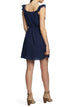 1.STATE Ruffle-Trim Wrap Dress Navy Size 0