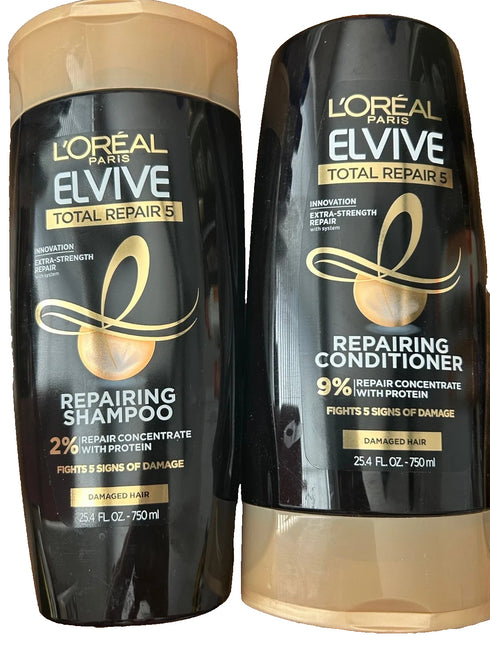 L'Oréal Paris Total Repair 5 Restoring Ceramide Shampoo & Conditioner 25.4 fl oz