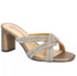 Bella Vita Bella Vita Womens Carmen Block Open Toe Heel Bronze Suede 8W