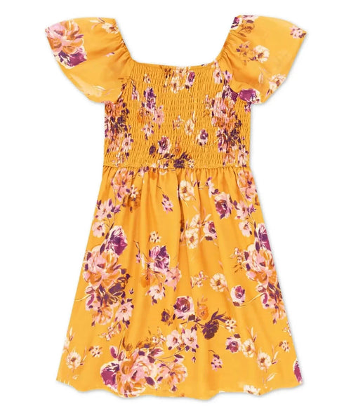 Speechless Big Girls Floral Smocked Baby Doll Dress Size 10