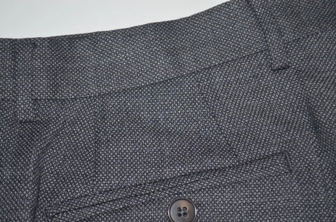 NWT ARMANI EXCHANGE Slim Fit Stretch Wool Charcoal Birdseye Dress Pants 30 x 30