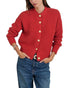 Alex Mill Nico Crewneck Cotton Cardigan Marmalade XS