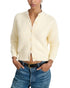 Alex Mill Nico Crewneck Cotton Cardigan Ivory Size XS