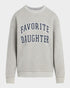 Favorite Daughter Collegiate Cotton Blend Sweatshirt Gray Size S