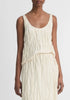 Crushed Satin Tank Vince Pale Ivory S