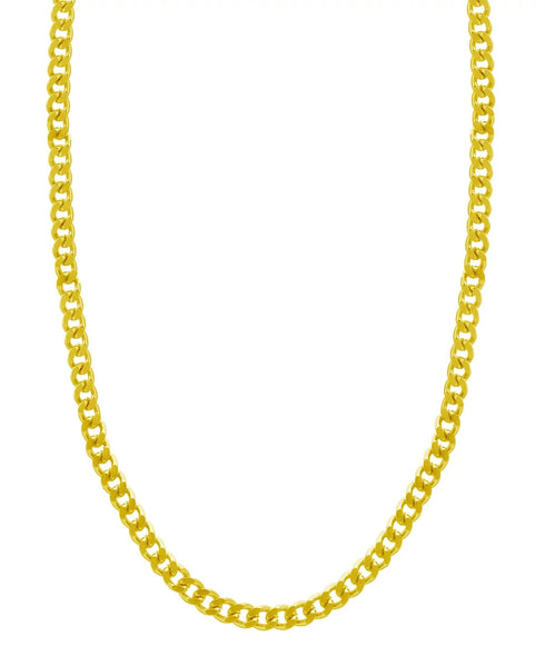 And Now This Curb Chain Necklace, Gold Plate 18" $50