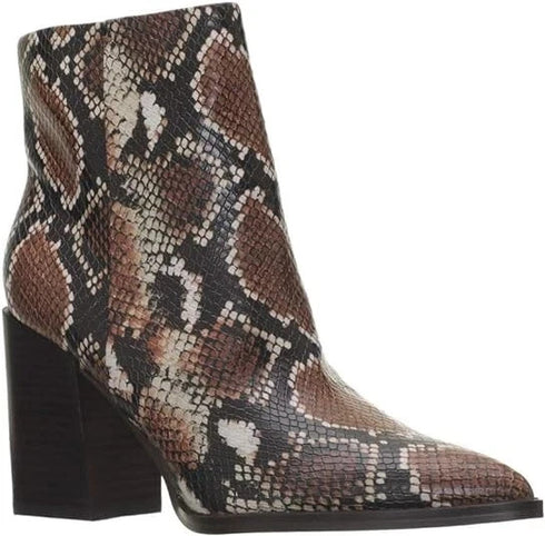 Nine West Women's Medium Bryson Dress Booties Snake Size 8M