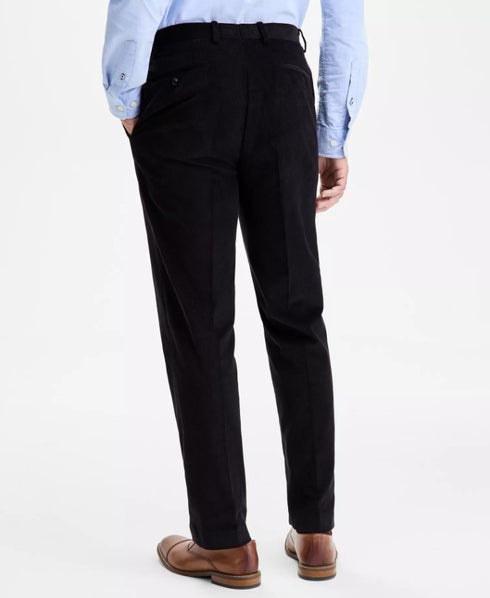 Tommy Hilfiger Men's Modern-Fit Solid Corduroy Pants Black 44x30
