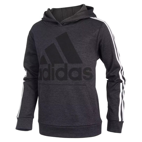 ADIDAS Little Boys Classic Logo-Print Hoodie Black Size 5