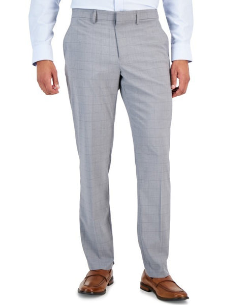 Perry Ellis Portfolio Men's Slim-Fit Stretch Pants Dark Gray Size 32x32