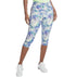 Skechers Women's Go Walk Seascape Floral Capri Leggings Purple M