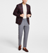 Michael Kors Men's Classic Fit Wool Blend Sport Coats Burgundy Size 42L