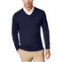 CLUB ROOM Men's Merino Performance V-Neck Sweater Navy Size Small