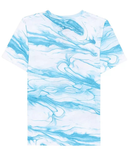 HYBRID Big Boys Mickey Mouse Tie Dye Short Sleeve T-shirt Blue/ White Size S (8)