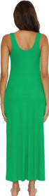 ecca by Rebecce Virtue Mykonos Maxi Dress Cover-Up Verde Size M