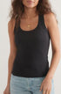 Marine Layer Lexi Ribbed Tank Faded Black Size XL