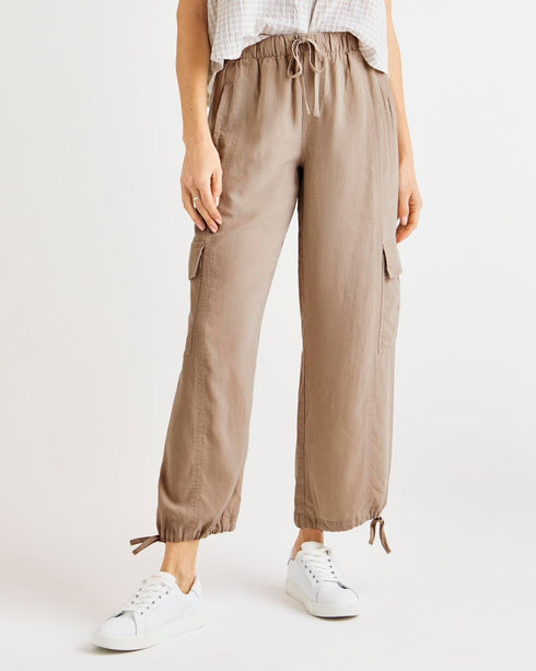 Splendid Kamryn High Rise Cargo Pants Rattan XS
