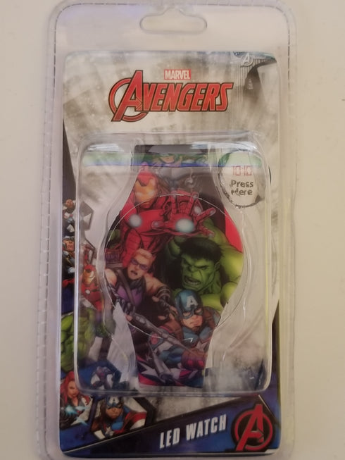 Marvel Avengers LED Rubber Adjustable Watch New