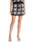 Frame Crocheted Tassel Skirt Navy Multicolor S