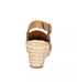 Easy Street Womens Wedge Sandals Stargaze Slingback Espadrille Tan 10M