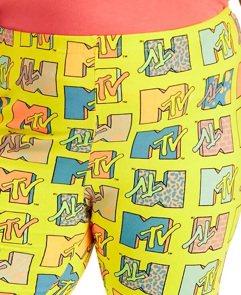 Freeze 24-7 Trendy Plus Size Printed Bike Shorts Size 2X