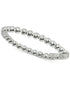 Giani Bernini Beaded Stackable Band in Sterling Silver Size 8