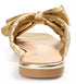 Journee Collection Women's Serlina Bow Flat Sandals Gold 8.5M