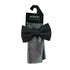 New Alfani Men's Ludlow Textured Bow Tie Black Gray ONE SIZE