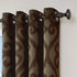 Eclipse Patricia 52-Inch by 63-Inch Blackout Grommet Single Curtain Panel Choc.